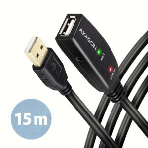 CABLE USB2.0 A-M/A-F ACTIVE/15M ADR-215 AXAGON ADR-215 8595247902344