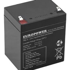 BATTERY 12V 5AH VRLA/EP5-12T2 EUROPOWER EMU  EP5-12T2 5902367800093