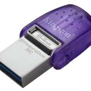 MEMORY DRIVE FLASH USB3.2/64GB DTDUO3CG3/64GB KINGSTON DTDUO3CG3/64GB 740617328219