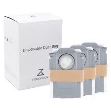 Vacuum Cleaner Accessory ROBOROCK Disposable Dust Bag 3-pack White For OC0/Q70+/Q70 Max+/OC5/Q75+/Q75 Max+/Q55+/O35/S75 MaxV Ultra/S70 Pro Ultra/S80 Pro Ultra/S85 Pro Ultra/OC0-D/S80+/Q80 Max+/OC5-D/S85+/Q85 Max+/Q55 Pro+/S70 Max Ultra/S75 Max Ultra/Q55 Max+/Q55 DuoRoller+ 8.02.0215  8.02.0215 6970995786842