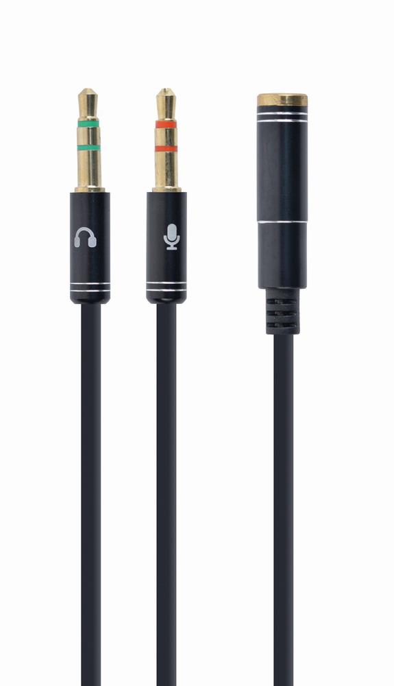 CABLE AUDIO 3.5MM SOCKET TO/2X3.5MM PLUG CCA-418M GEMBIRD CCA-418M 8716309100526
