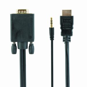 CABLE HDMI TO VGA +3.5MM/3M A-HDMI-VGA-03-10 GEMBIRD  A-HDMI-VGA-03-10 8716309098045