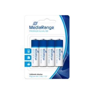 BATTERY ALKALINE AA 1.5V/4PCS MRBAT104 MEDIARANGE MRBAT104 4260283111633