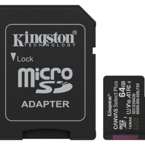 MEMORY MICRO SDXC 64GB UHS-I/W/ADAPTER SDCS3/64GB KINGSTON  SDCS3/64GB 740617348408