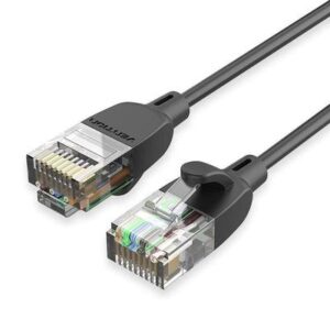 PATCH CABLE CAT.6A UTP/1.5M BLACK SLIM IBIBG VENTION IBIBG 6922794742956