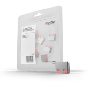 USB PORT BLOCKER 10PACK/PINK 40460 LINDY  40460 4002888404600