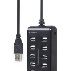I/O HUB USB2 10PORT/UHB-U2P10P-01 GEMBIRD  UHB-U2P10P-01 8716309124638