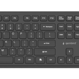 KEYBOARD +MOUSE WRL ENG/BK KBS-WPS-01 GEMBIRD  KBS-WPS-01 8716309136808