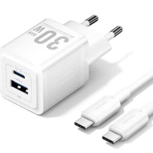 MOBILE CHARGER WALL USB +CABLE/30W 2P TZ-FEQW0-EU-01 VENTION TZ-FEQW0-EU-01 6922794786387